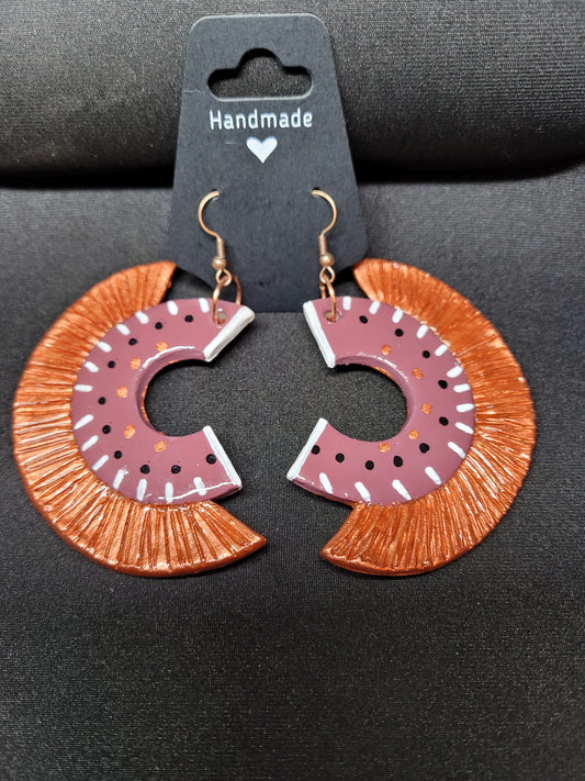 Fan Tribal Earrings
