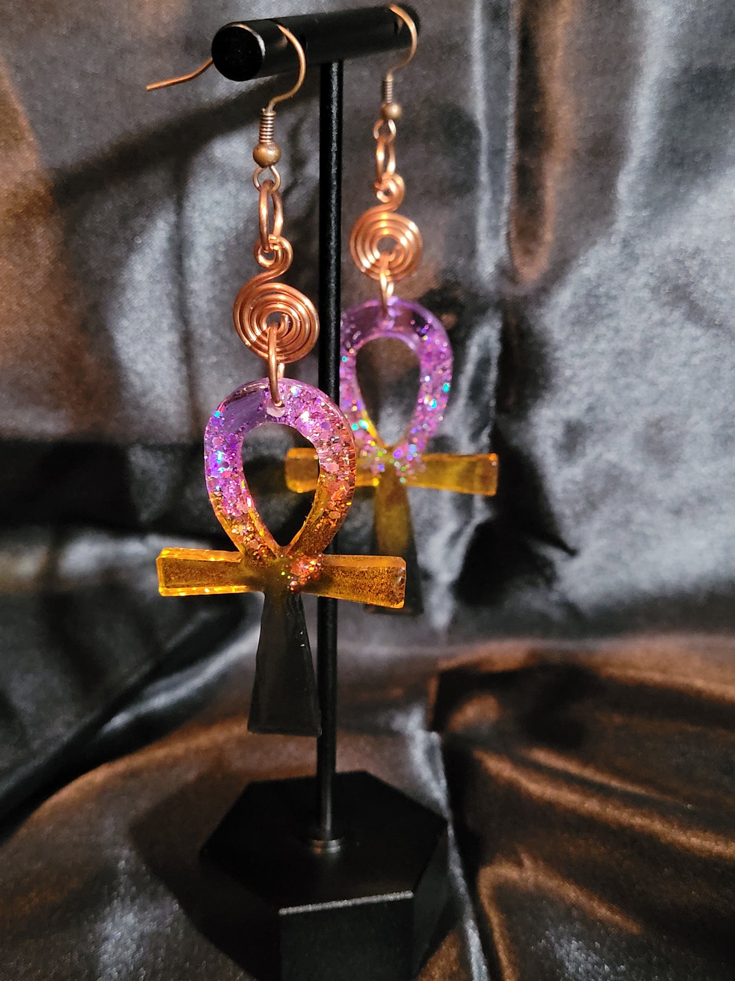 Ankh Necklace and Earrings set